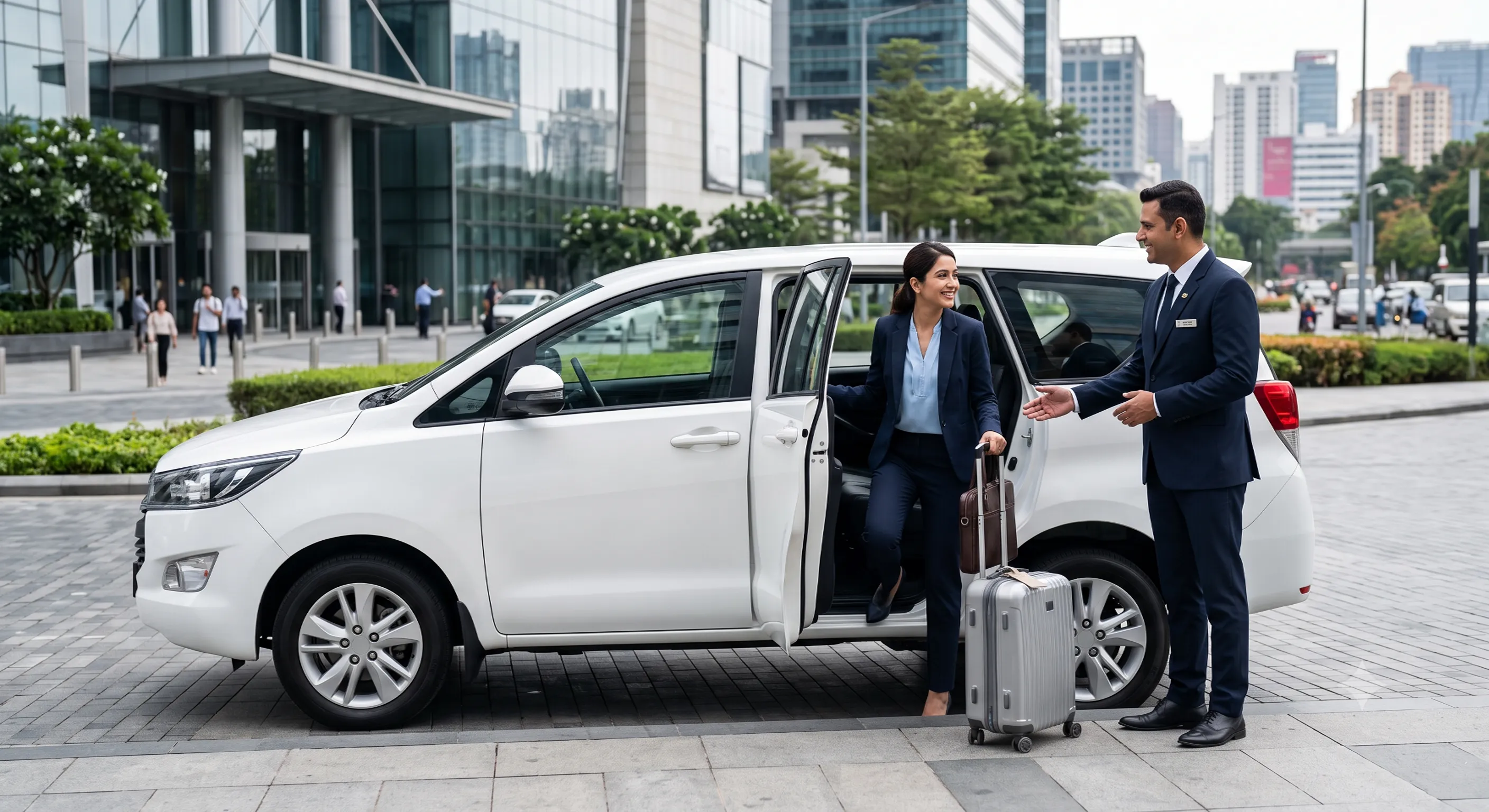 Experienced taxi driver providing safe travel